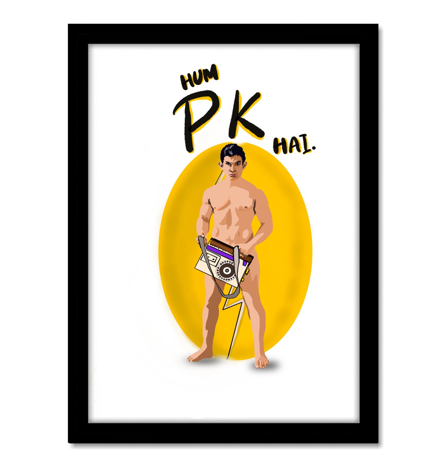 PK Movie Amir Khan Art work
