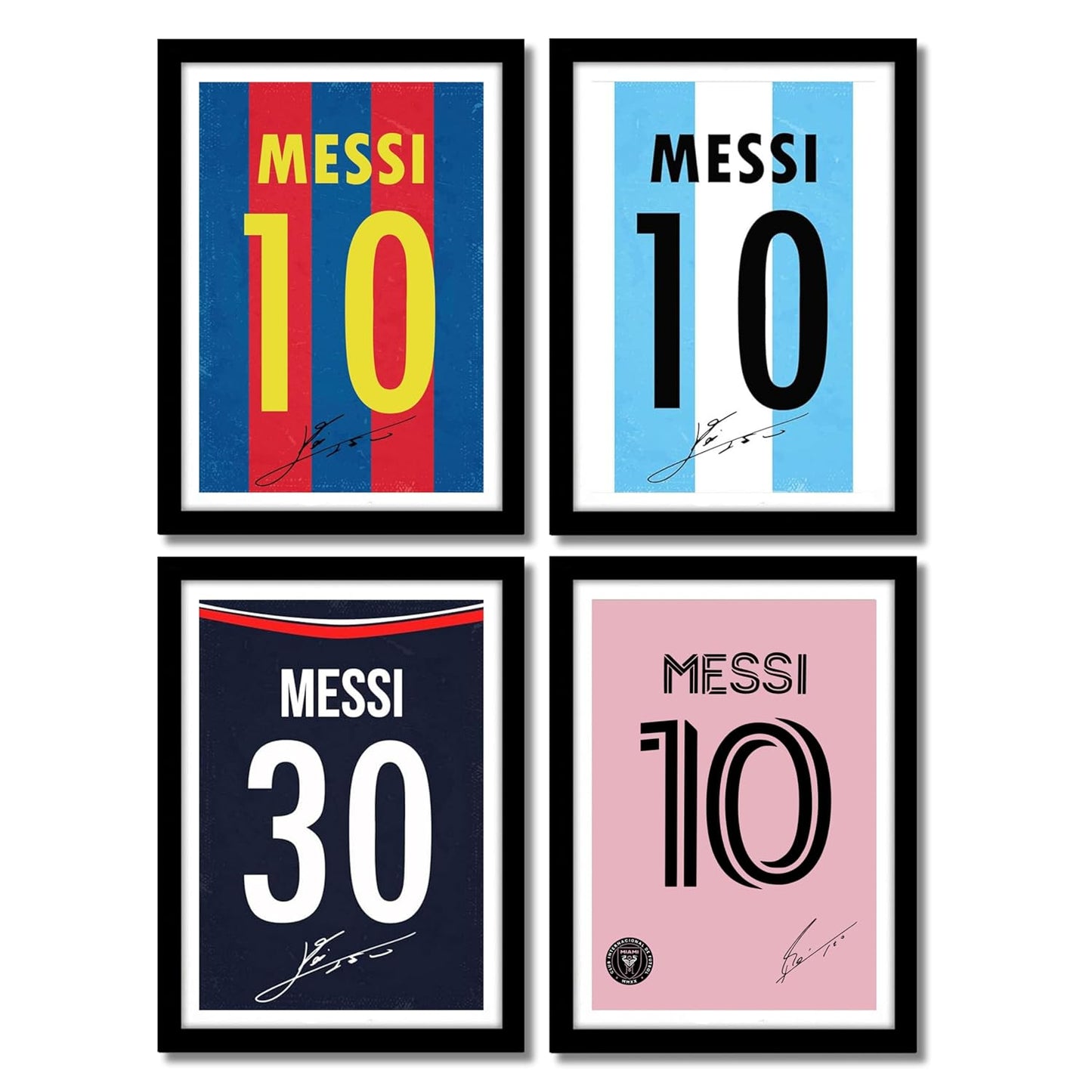 Leonel Messi Jersey (Set Of 4) Artwork