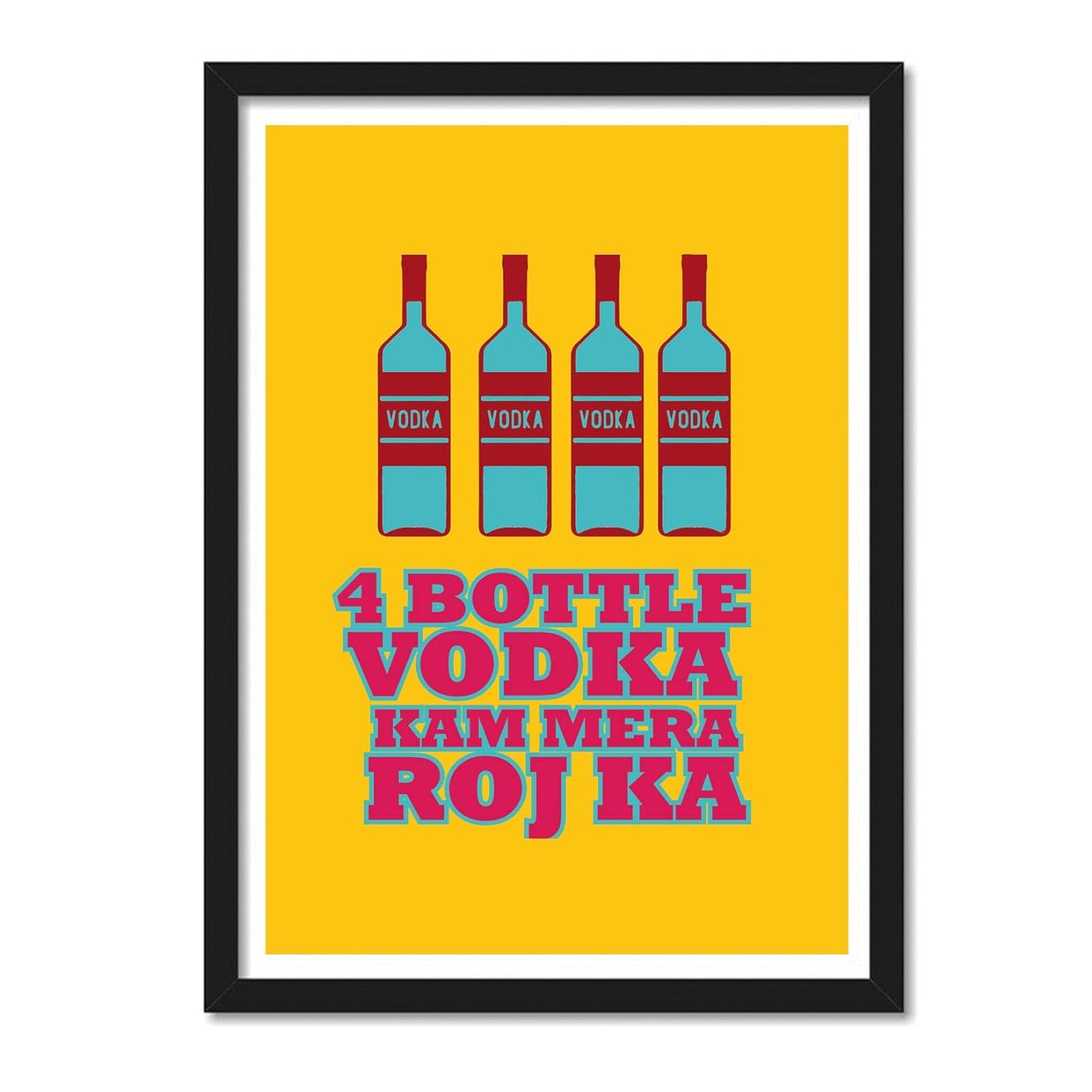 Vodka Bottle Funny Quote Artwork