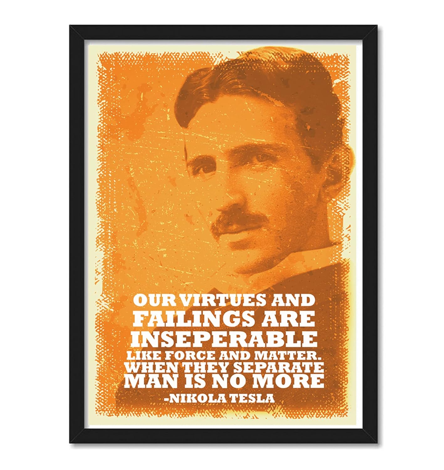 Nikola Tesla Motivational Art work