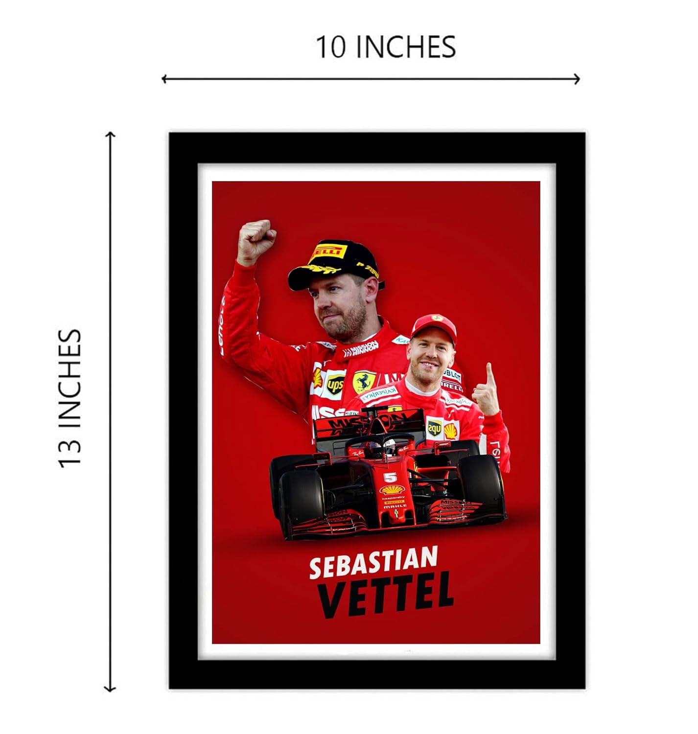 Sebastian Vettel Motorsports Art work