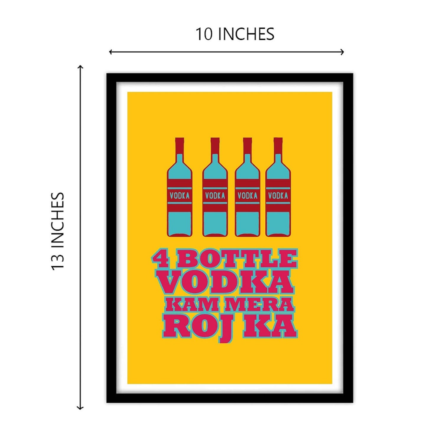 Vodka Bottle Funny Quote Artwork