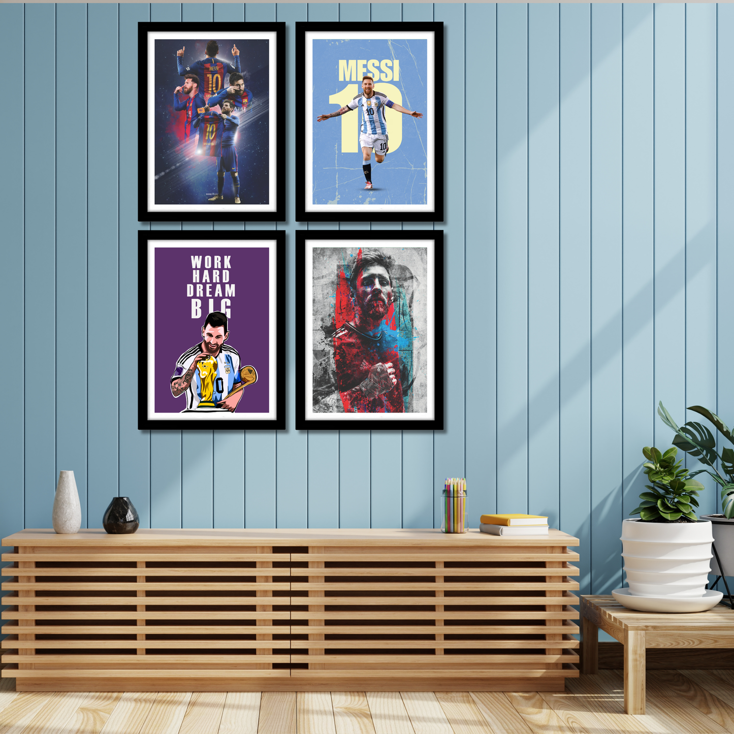 Leonel Messi (Set Of 4) Artworks