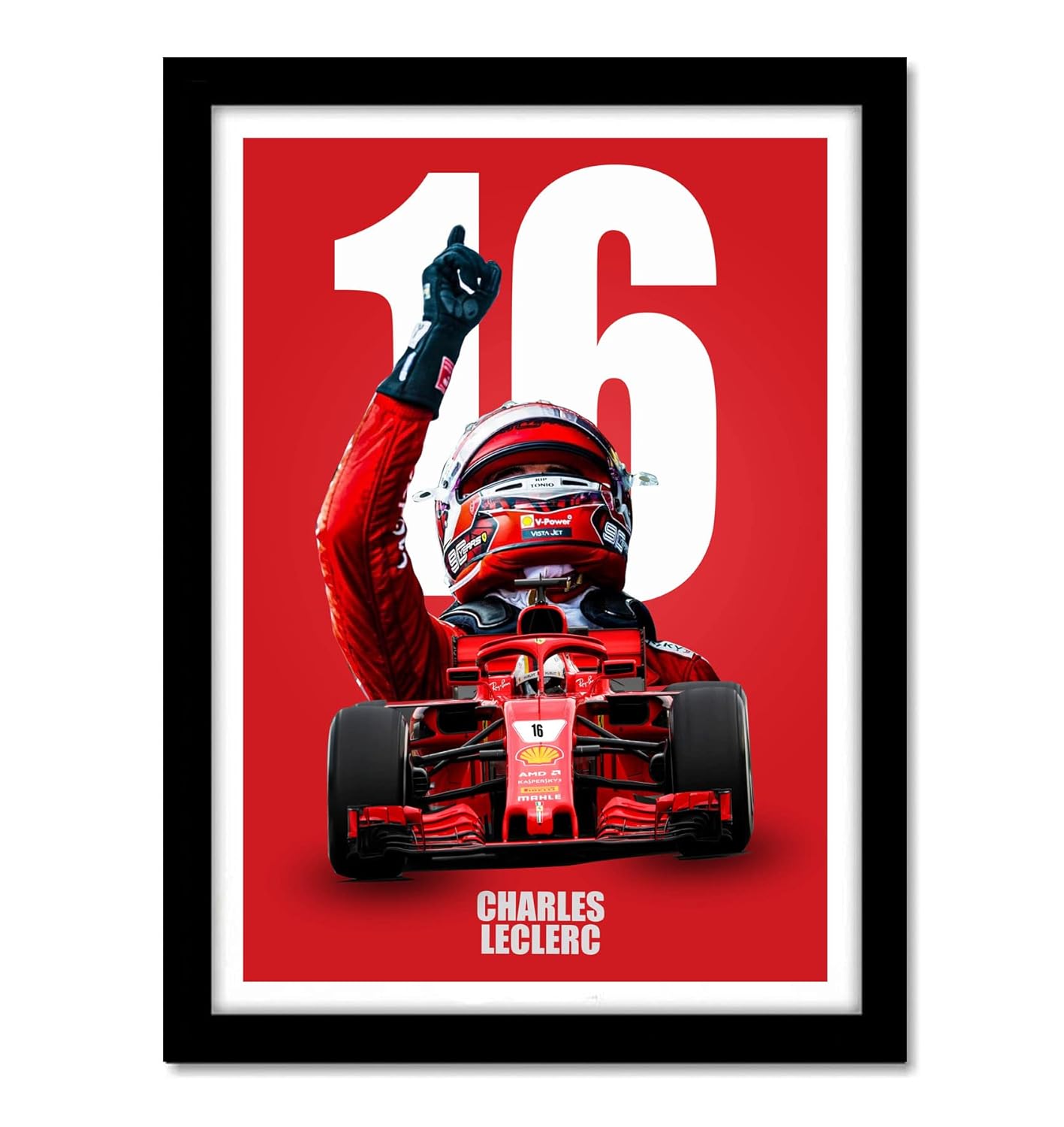 Charles Leclerc Motorsports Art work