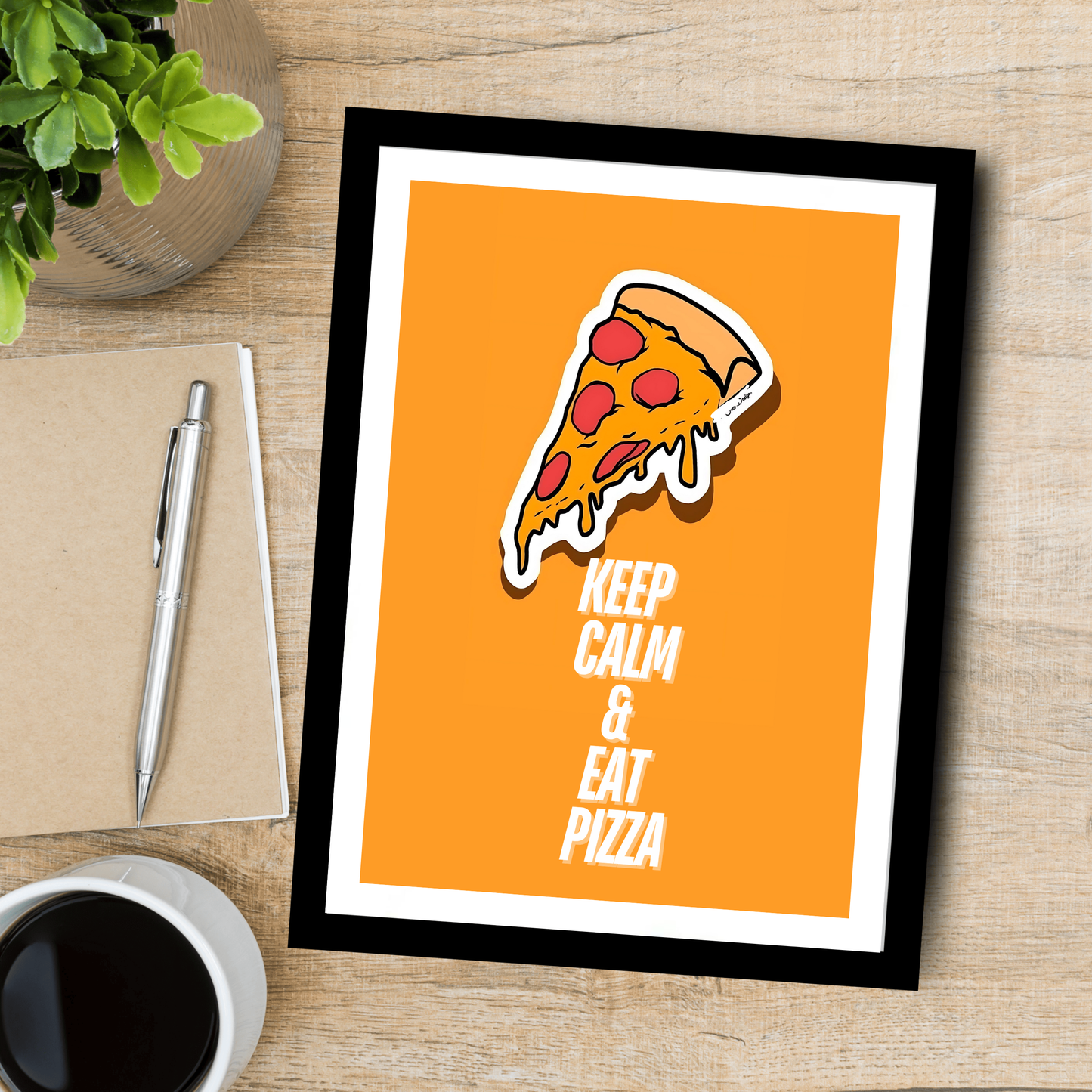 Pizza Quote Funny Artwork