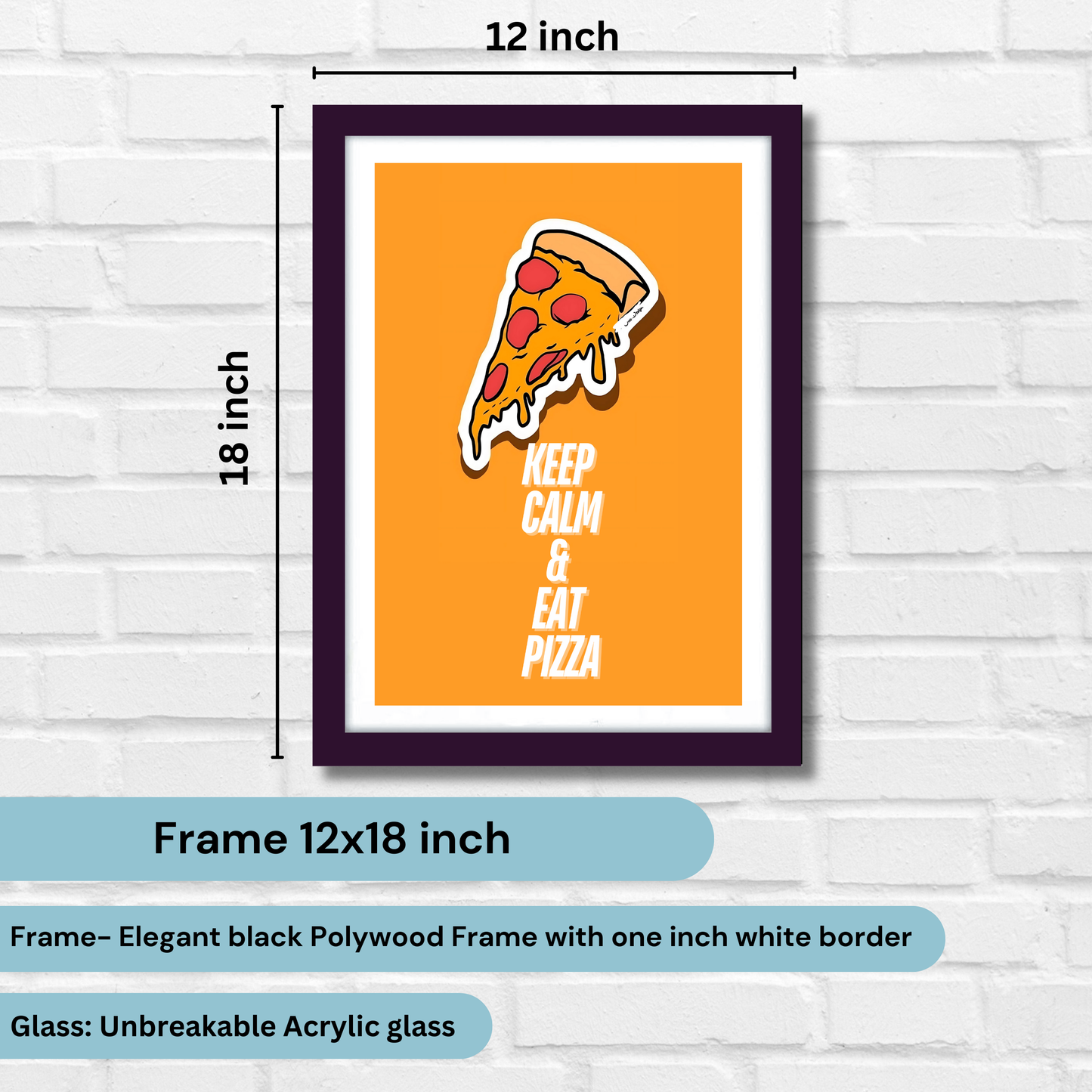 Pizza Quote Funny Artwork