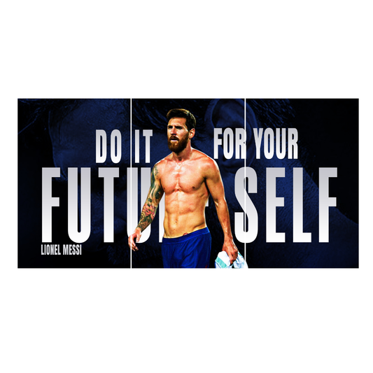 Footballer Leonel Messi 3 Split Poster Soccer Wall Art For Sports Room Office Bedroom Hostel Gym Gift For Fan Boys Men Wallpaper Stickers (Copy)