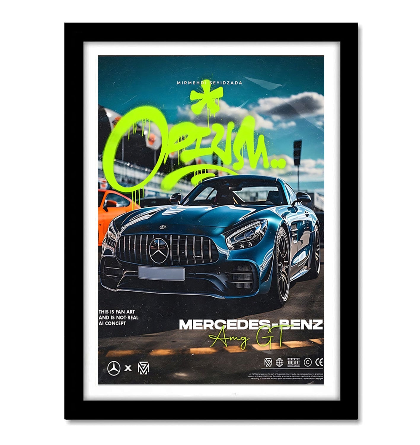 Mercedes Benz Supercar Art work