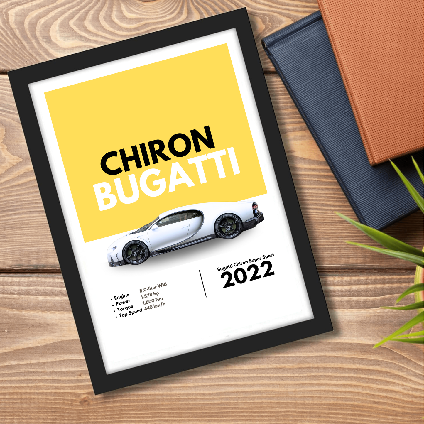 Chiron Buggati Supercar Artwork