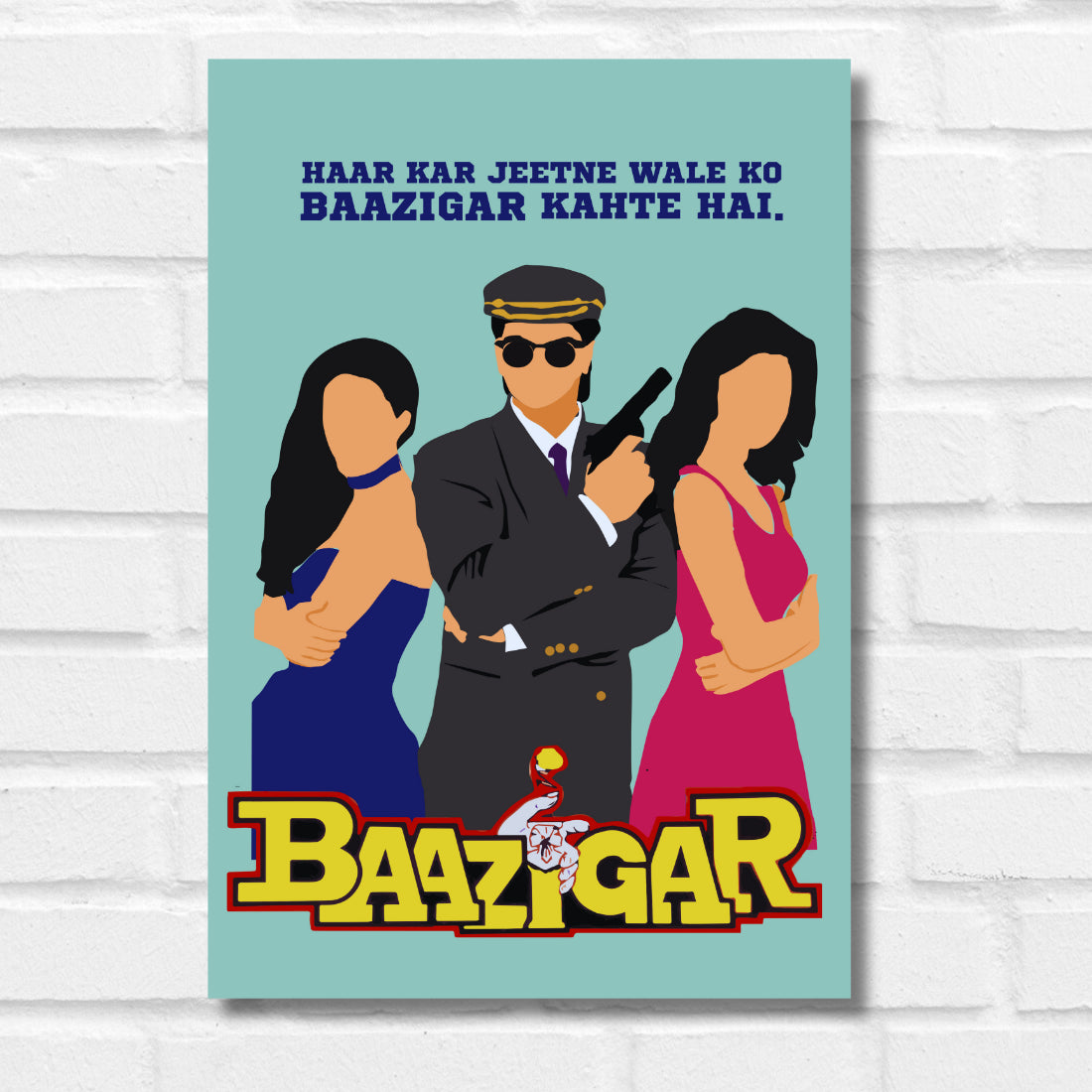 baazigar movie quote poster shahrukh khan kajol shilpa shetty movie