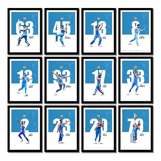 GOOD HOPE World Cup Squads Indian Cricket Player Combos Artwork(Set Of 10)