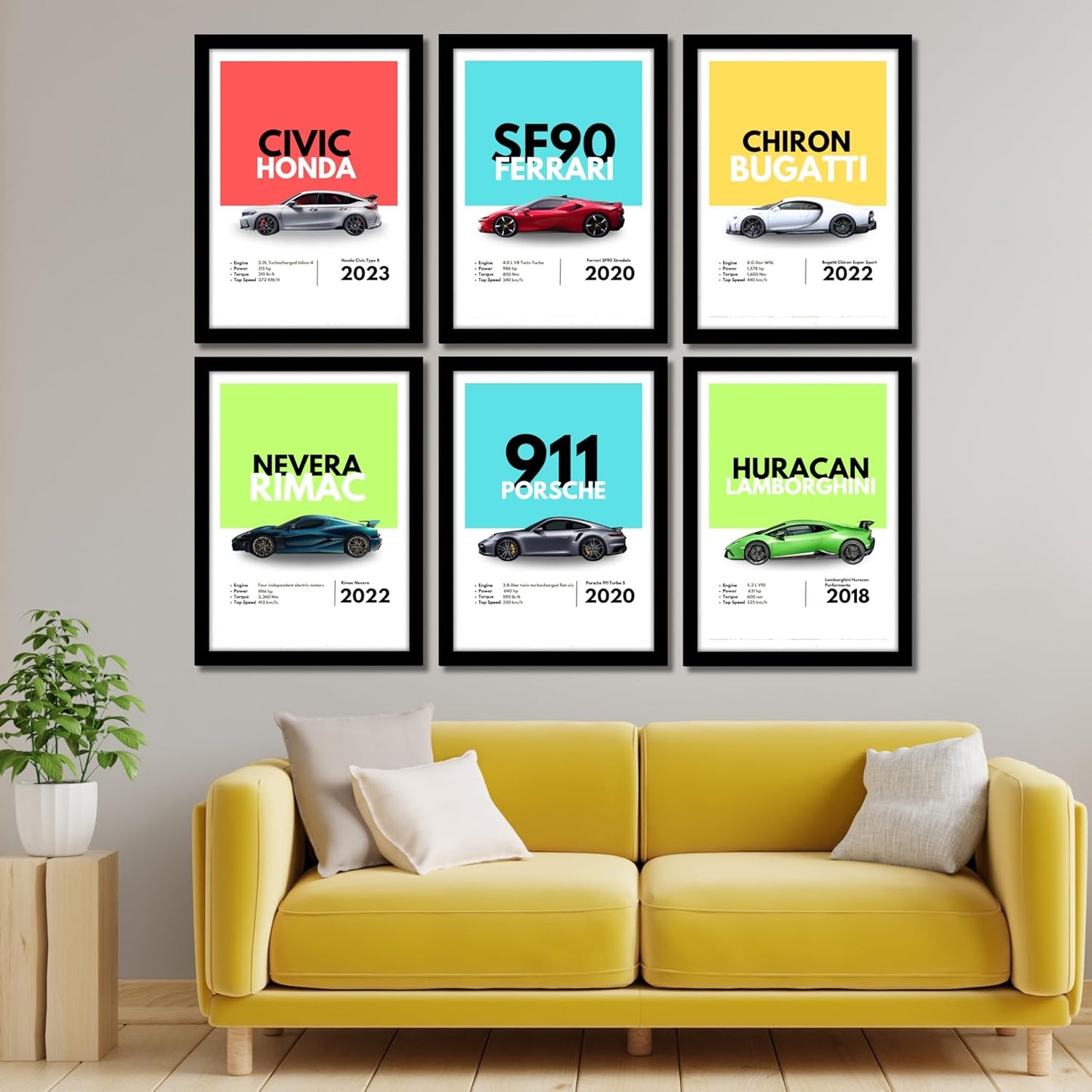 Good Hope Supercars (Set Of 6) Artwork