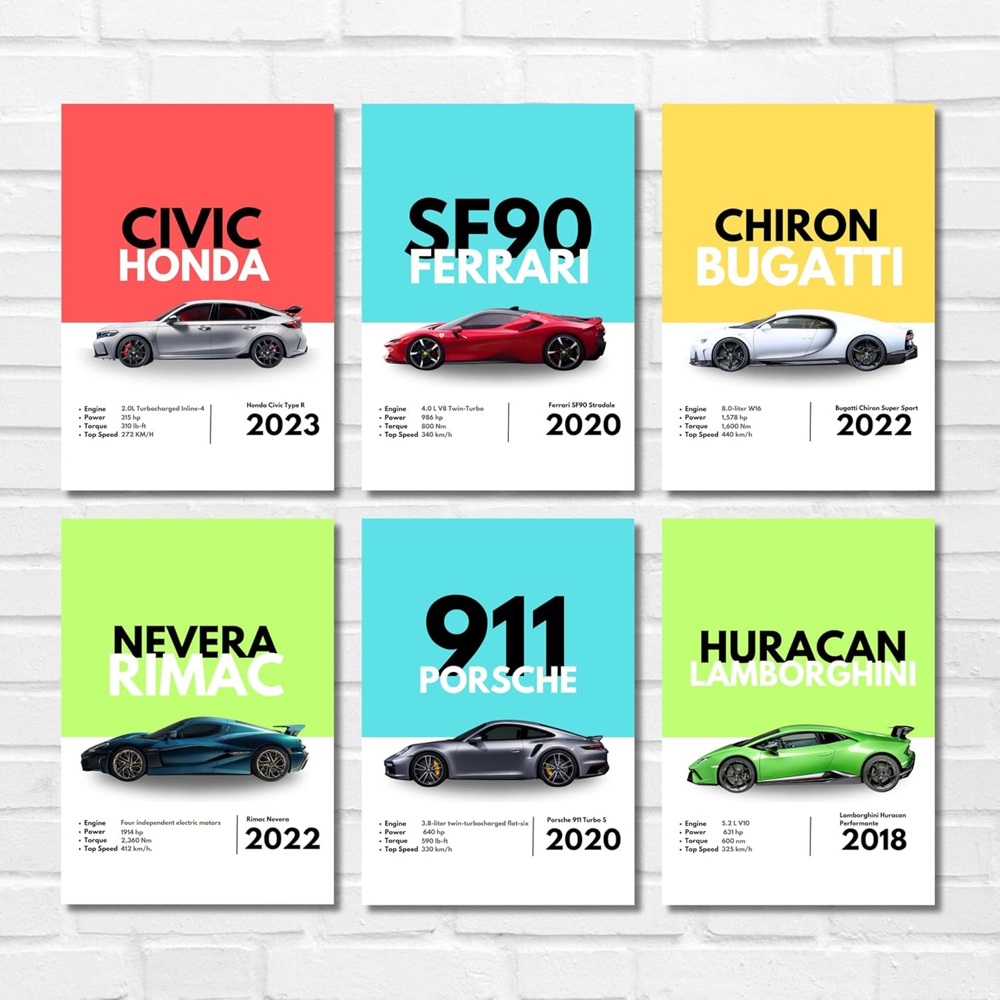 Good Hope Supercars (Set Of 6) Artwork