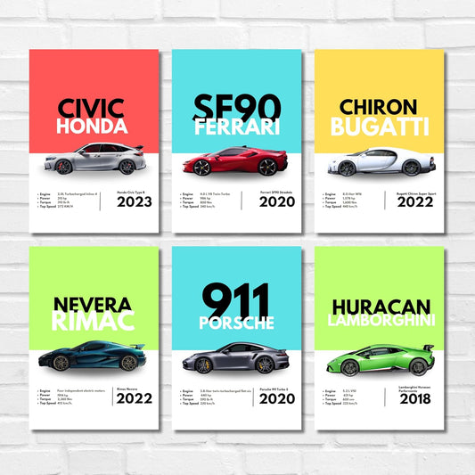 Good Hope Supercars (Set Of 6) Artwork