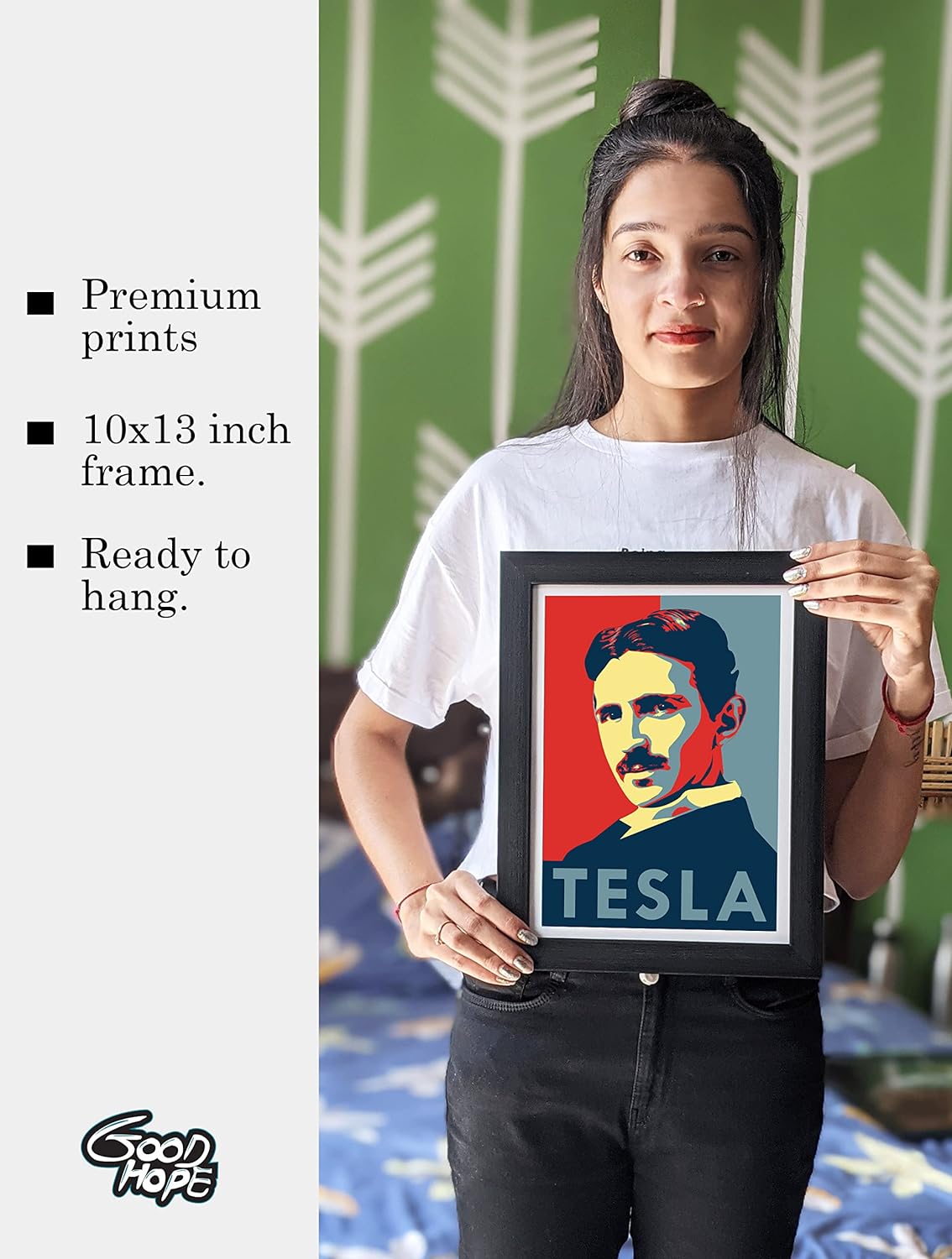 Nikola Tesla Motivational Art work