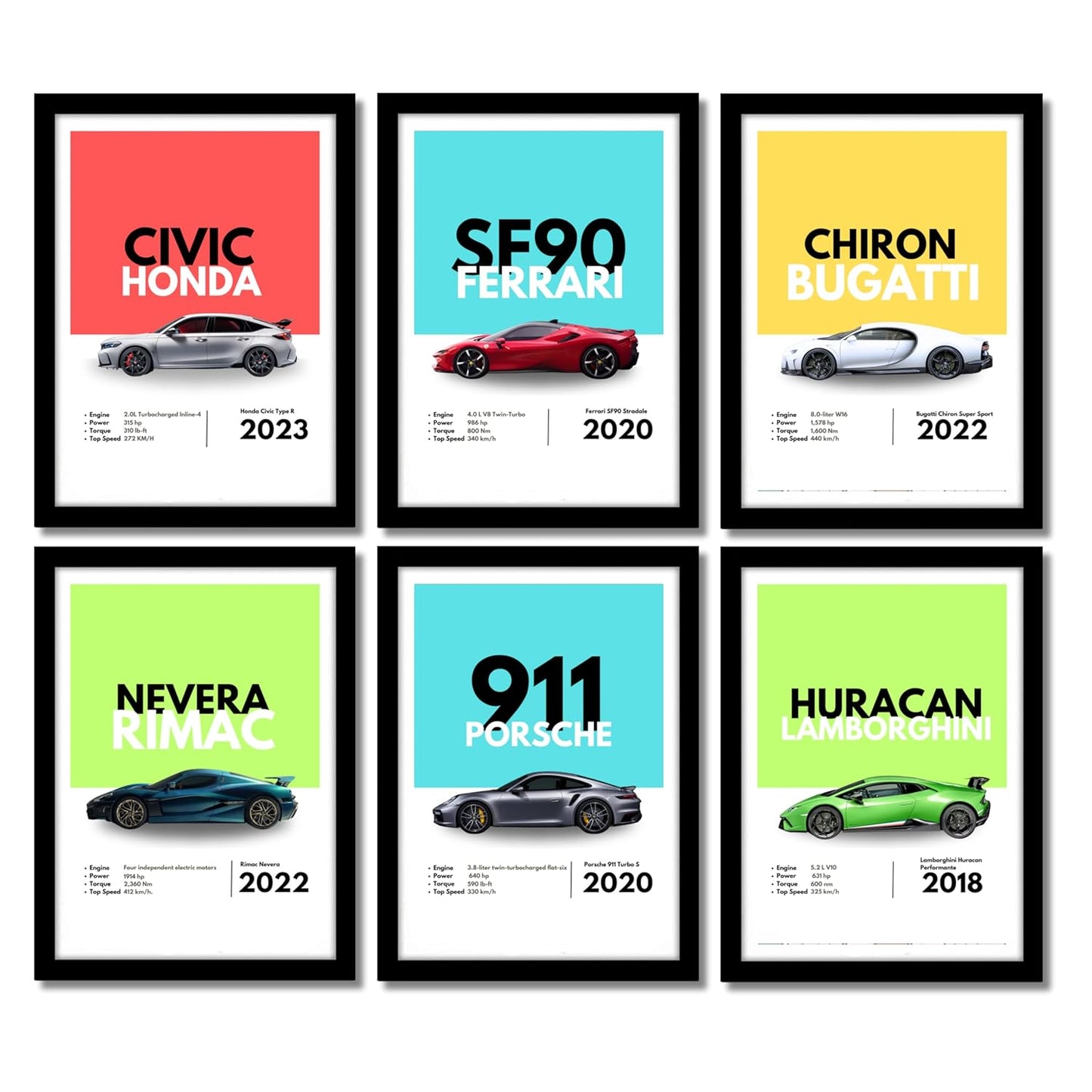 Good Hope Supercars (Set Of 6) Artwork