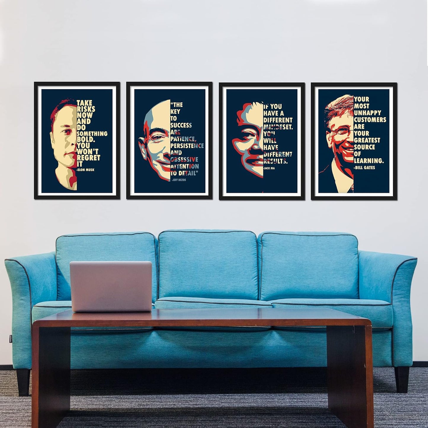 Motivational Quotes (Set Of 4) Artwork