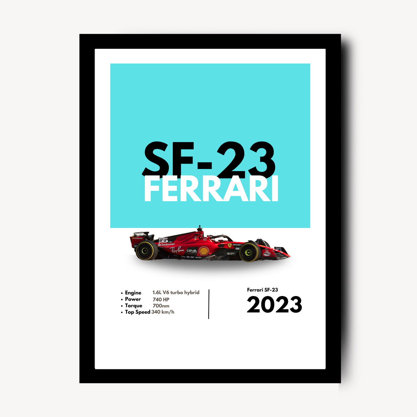 Ferrari SF23 Supercar Artwork