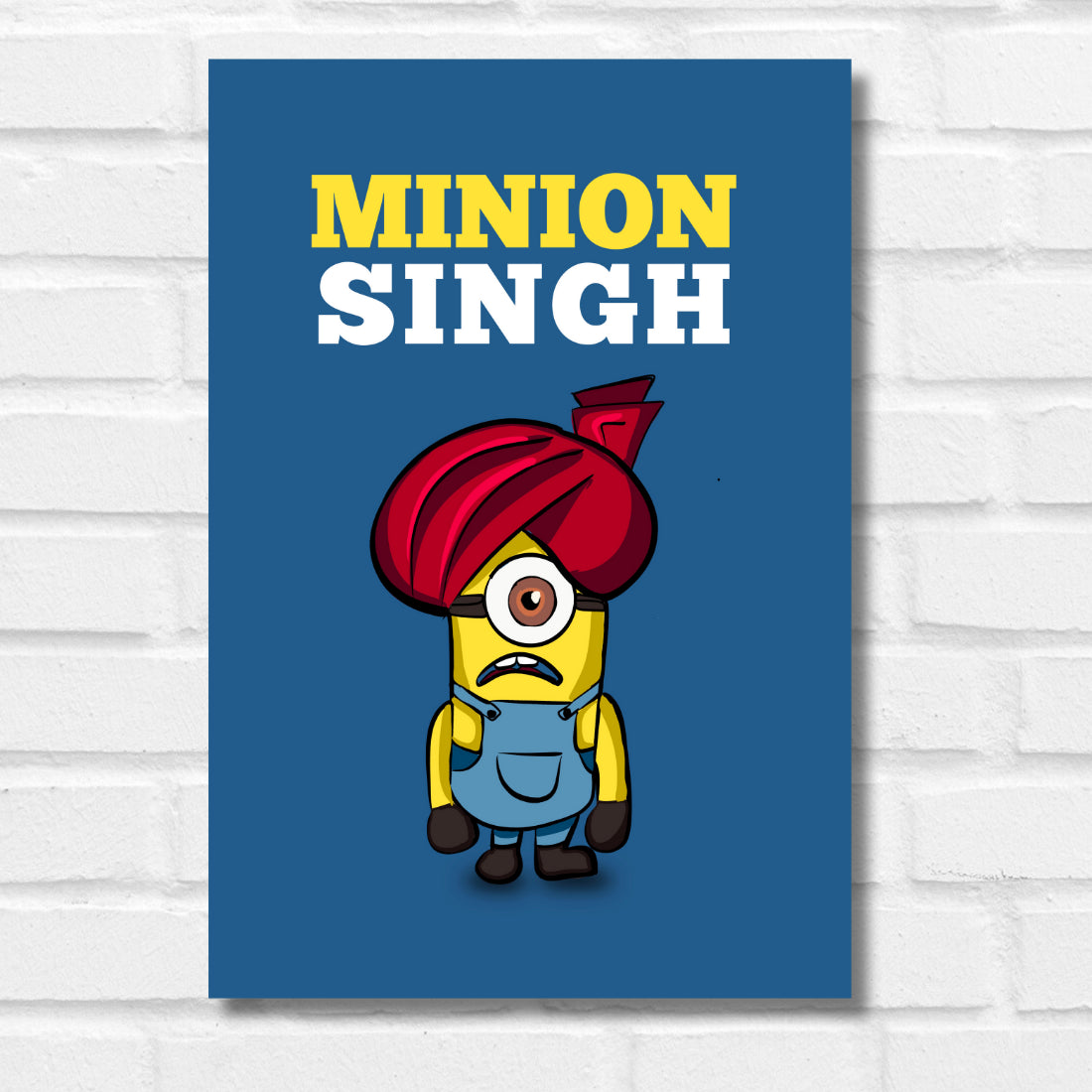 ONE IN A MINION POSTER MINION SINGH POSTER CARTOON POSTER FUNNY POSTER