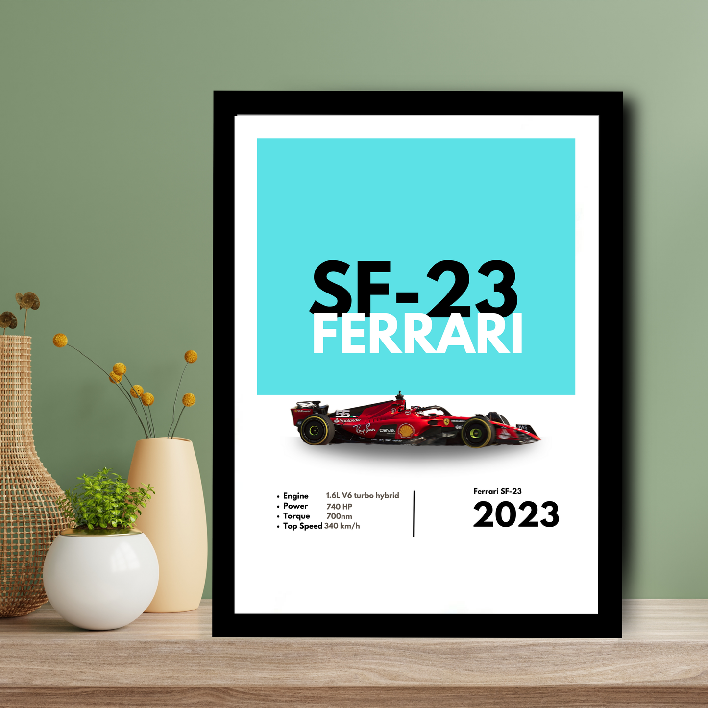 Ferrari SF23 Supercar Artwork