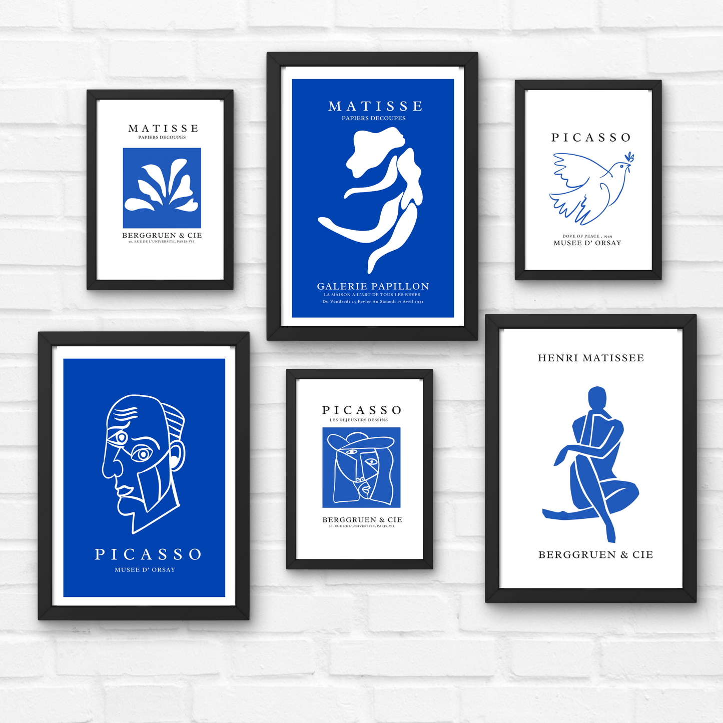 Good Hope Henri Matisse, Piccasso Wall Art Prints Set of 6