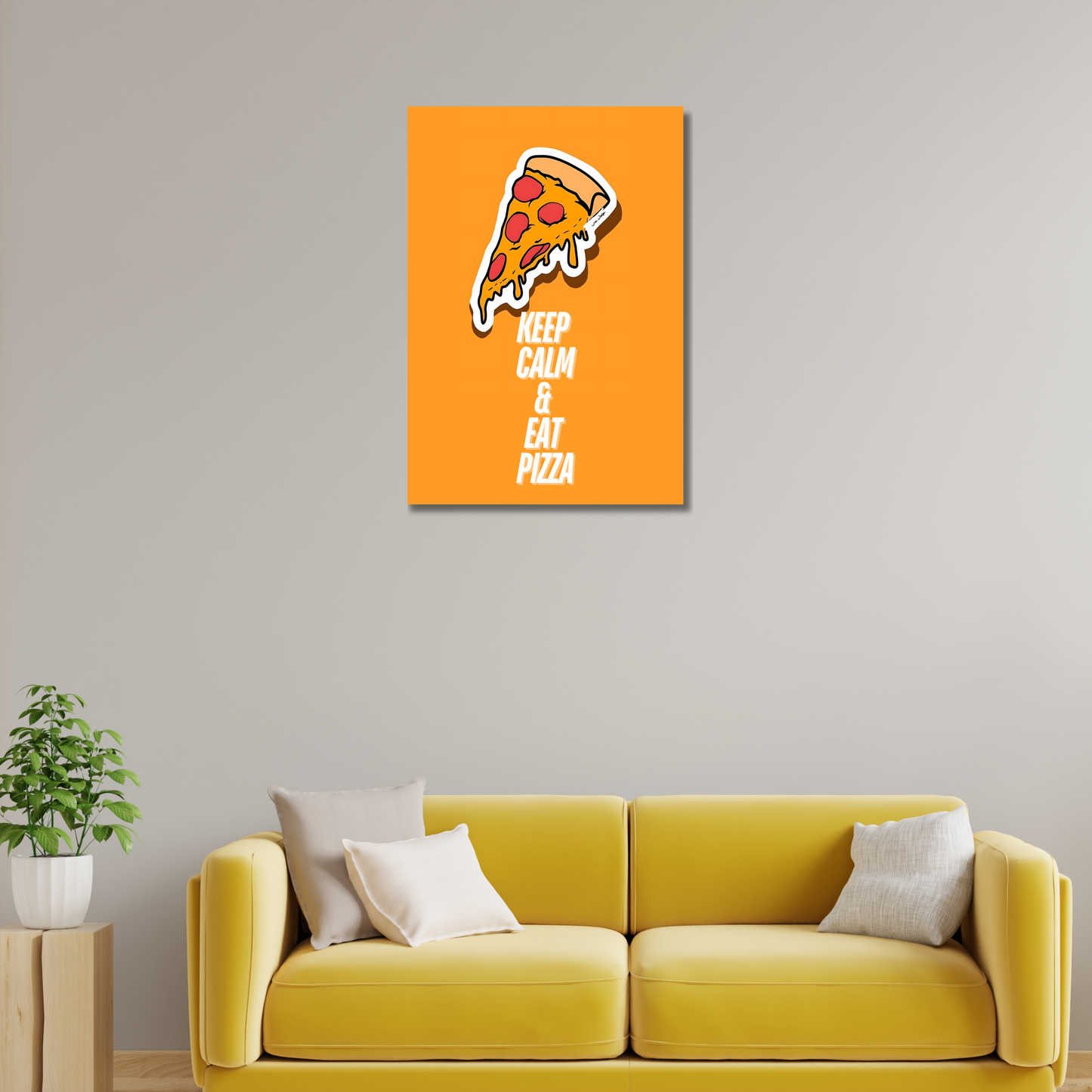 Pizza Quote Funny Artwork