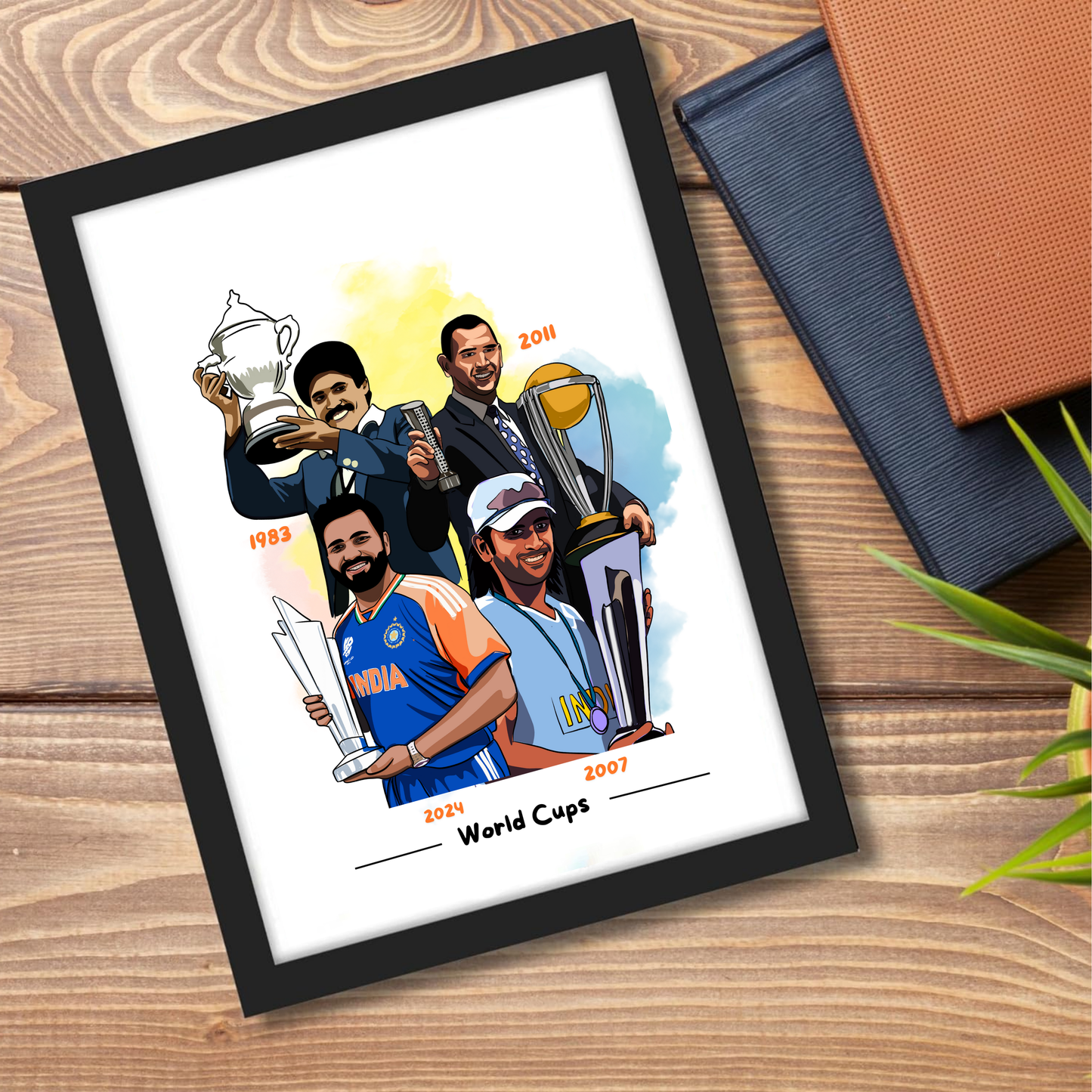 World Cup Champions Trophy Cricket Artwork