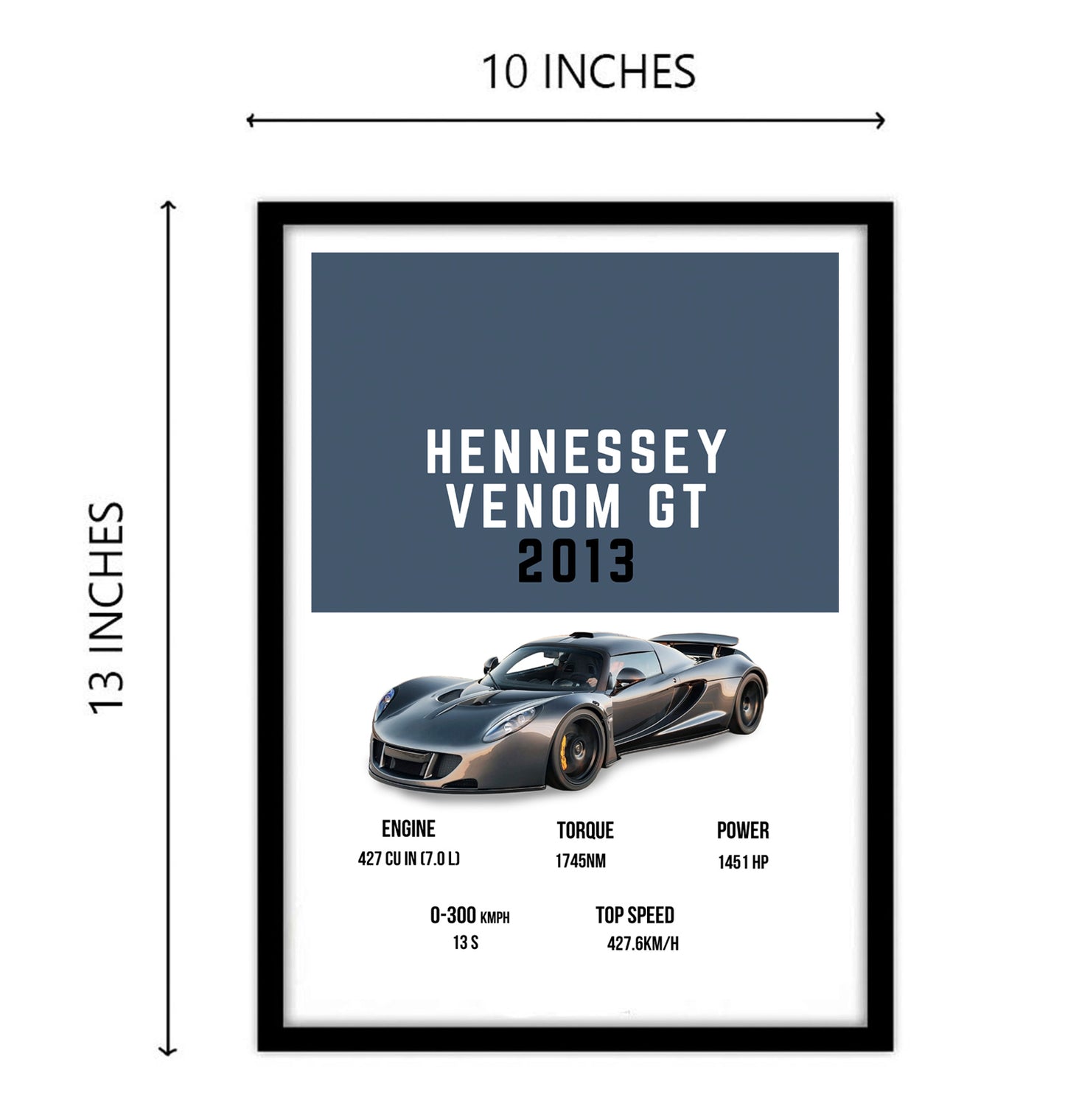 Hennessey Venom Gt Supercar Art work