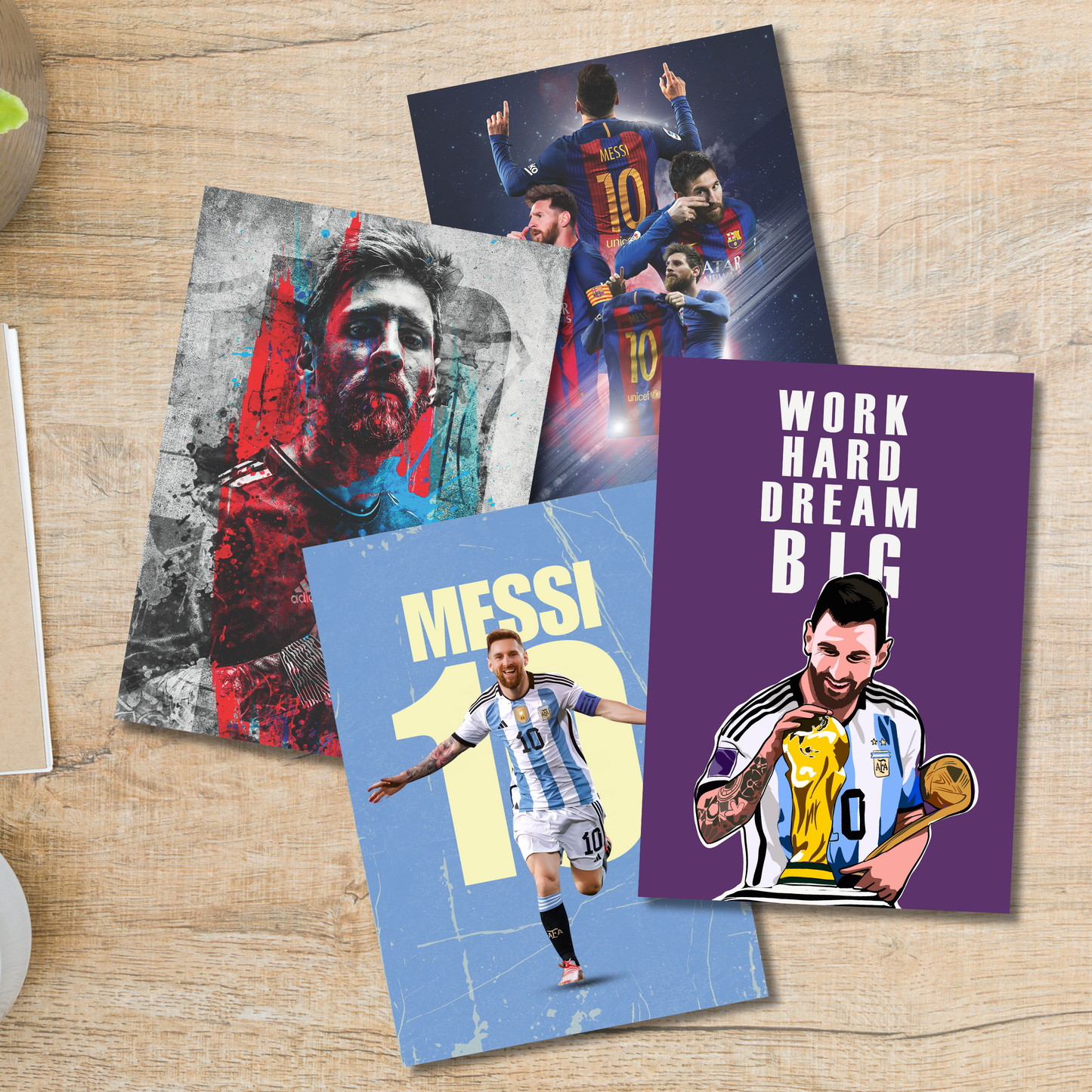 Leonel Messi (Set Of 4) Artworks