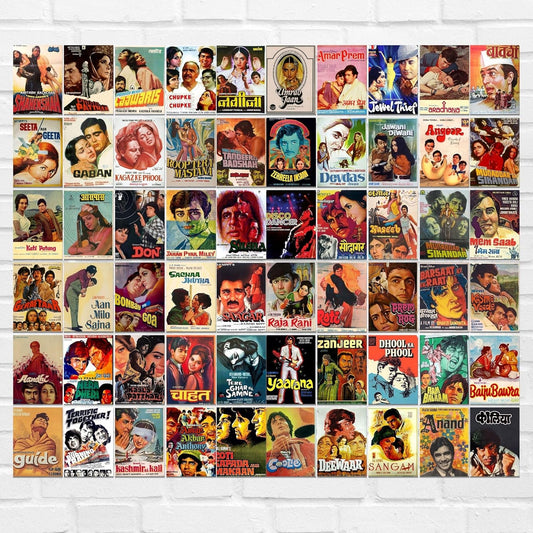 GOOD HOPE Set of 60 Bollywood Movies Posters(4x6 inch) Pop Artwork