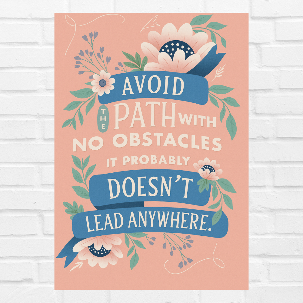 Aesthetic Pink Motivational Quotes Poster Motivationn Quote Painting Posters Inspiring Lines Stickers for Students Study room Library decoration Living roomkitchen Dining hall & office wall(with frame or without frame)
