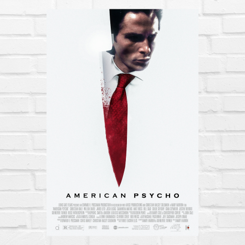 American Psycho Movie Poster Frame Horror Comedy Film Artwork Framed Posters Hollywood Movies Canvas Painting Photo Frames for Wall Decor Living Room Bedroom Art Study Room Restraunt Cafe Office & Home Decoration, American Psycho movie poster, American Psycho movie poster original, American Psycho movie poster font, American Psycho movie poster hd, American Psycho movie poster framed, American Psycho movie poster 24x36, American Psycho official movie poster, American Psycho japanese movie poster