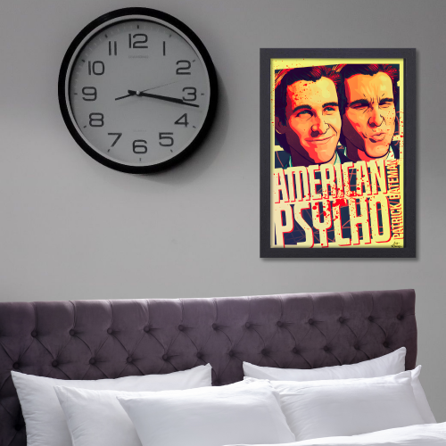 American Psycho Movie Poster Movie Comedy Horror Film Art work Framed Posters Hollywood Movie Canvas Painting Photo Frames for Wall decor Home Decoration Living Room Bedroom Office Study Room Cafe Restraunt, American Psycho poster, American Psycho poster 4k, American Psycho poster hd, American Psycho poster original, American Psycho poster art, American Psycho poster pinterest, American Psycho poster black and white, American Psycho poster 24x36, American Psycho poster amazon, American Psycho poster framed