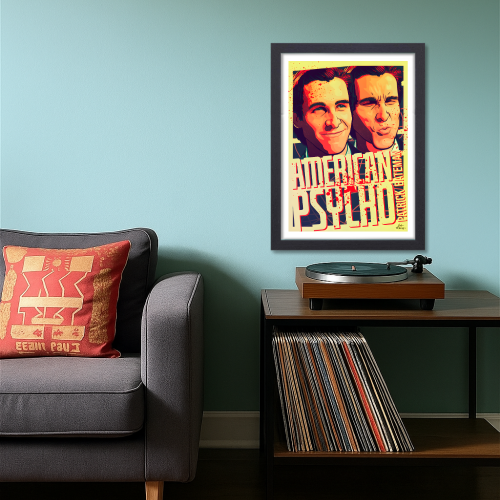 American Psycho Movie Poster Movie Comedy Horror Film Art work Framed Posters Hollywood Movie Canvas Painting Photo Frames for Wall decor Home Decoration Living Room Bedroom Office Study Room Cafe Restraunt, American Psycho poster, American Psycho poster 4k, American Psycho poster hd, American Psycho poster original, American Psycho poster art, American Psycho poster pinterest, American Psycho poster black and white, American Psycho poster 24x36, American Psycho poster amazon, American Psycho poster framed