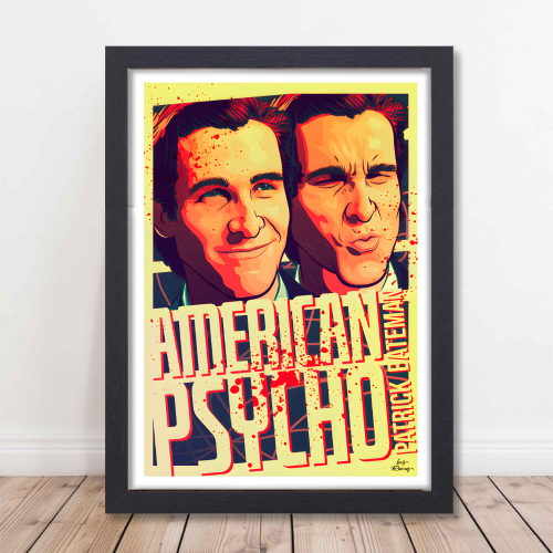 American Psycho Movie Poster Movie Comedy Horror Film Art work Framed Posters Hollywood Movie Canvas Painting Photo Frames for Wall decor Home Decoration Living Room Bedroom Office Study Room Cafe Restraunt, American Psycho poster, American Psycho poster 4k, American Psycho poster hd, American Psycho poster original, American Psycho poster art, American Psycho poster pinterest, American Psycho poster black and white, American Psycho poster 24x36, American Psycho poster amazon, American Psycho poster framed