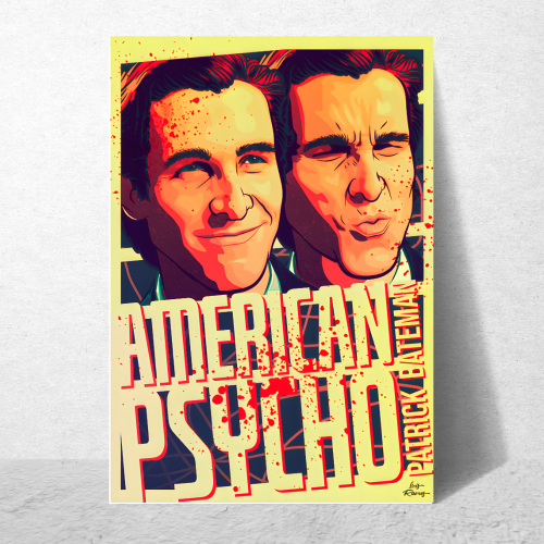 American Psycho Movie Poster Movie Comedy Horror Film Art work Framed Posters Hollywood Movie Canvas Painting Photo Frames for Wall decor Home Decoration Living Room Bedroom Office Study Room Cafe Restraunt, American Psycho poster, American Psycho poster 4k, American Psycho poster hd, American Psycho poster original, American Psycho poster art, American Psycho poster pinterest, American Psycho poster black and white, American Psycho poster 24x36, American Psycho poster amazon, American Psycho poster framed