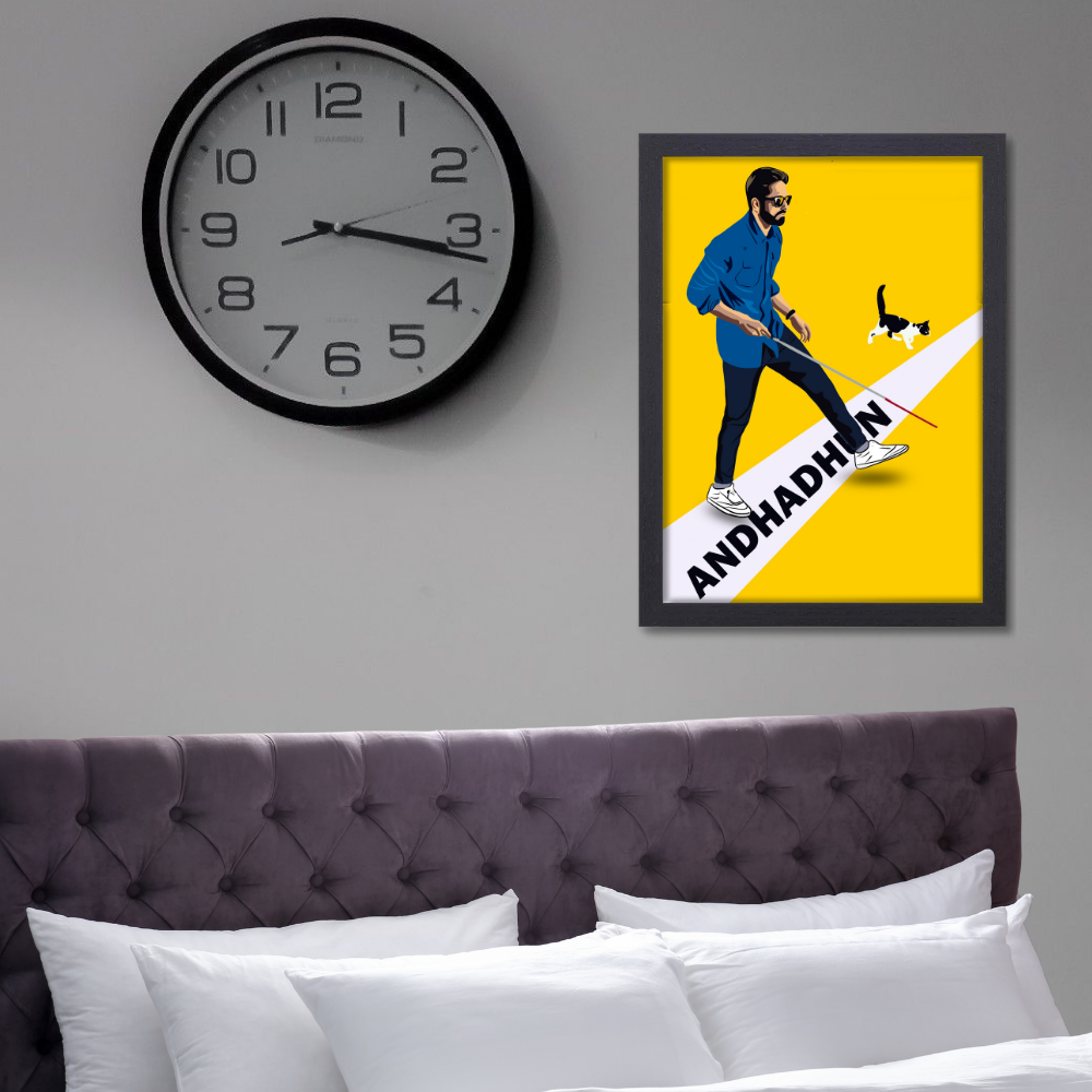 Andhadhun Movie Ayushmann Khurrana Artwork Bollywood | Poster | Frame | Canvas