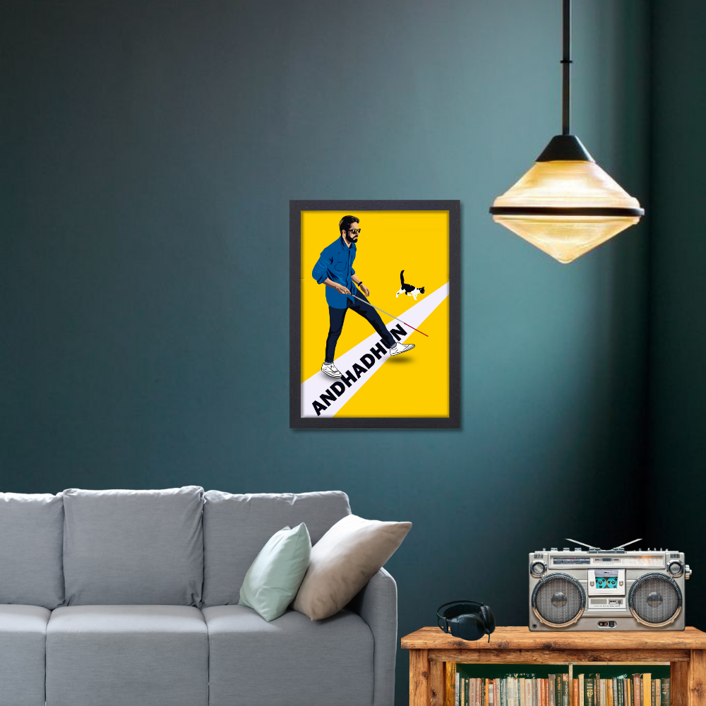 Andhadhun Movie Ayushmann Khurrana Artwork Bollywood | Poster | Frame | Canvas