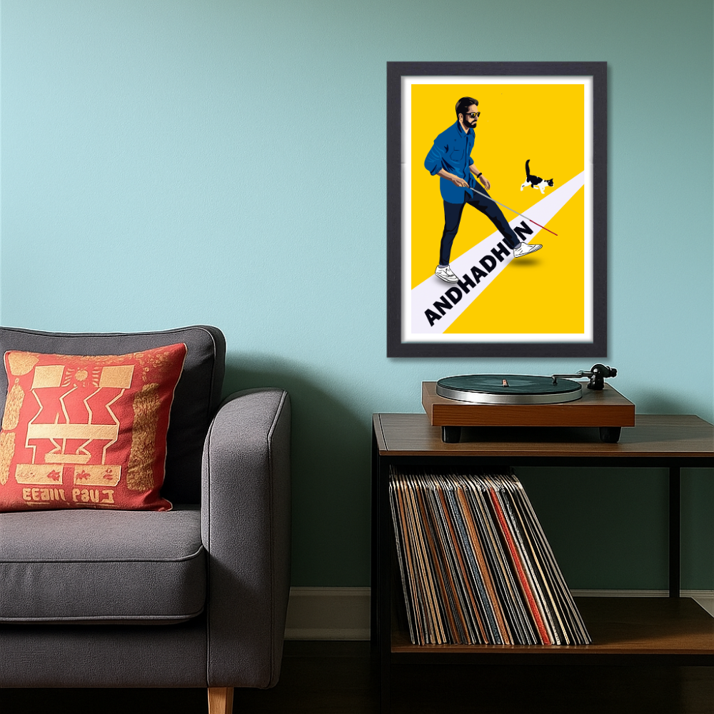 Andhadhun Movie Ayushmann Khurrana Artwork Bollywood | Poster | Frame | Canvas