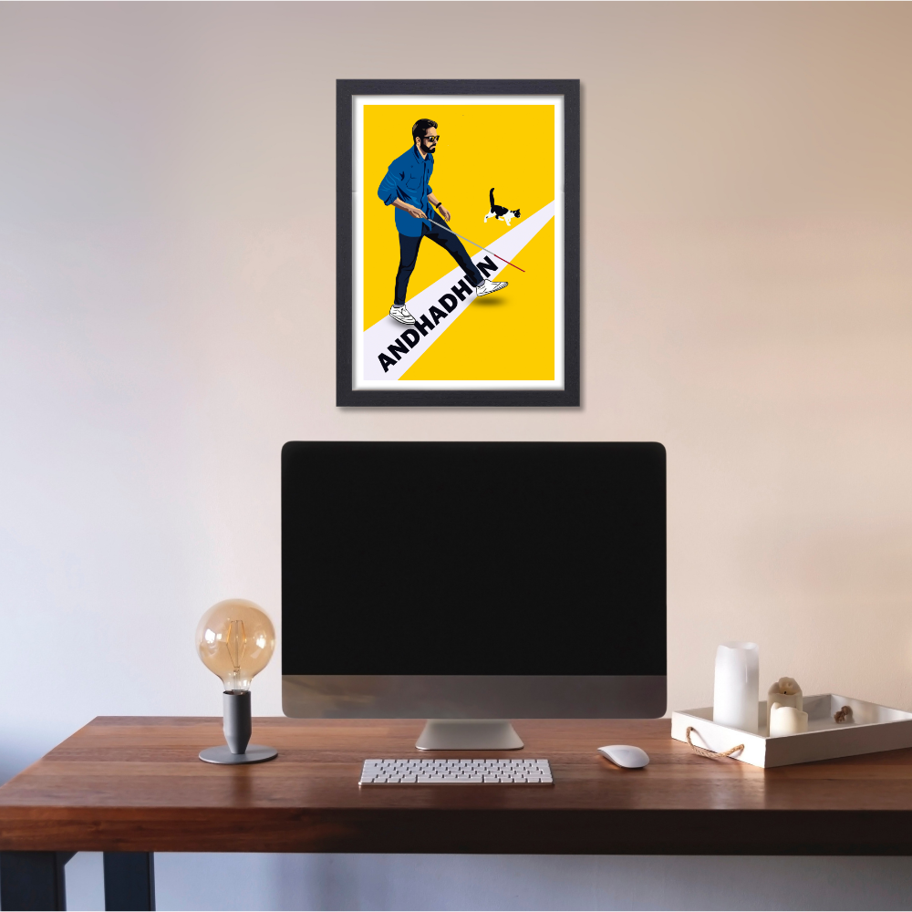 Andhadhun Movie Ayushmann Khurrana Artwork Bollywood | Poster | Frame | Canvas
