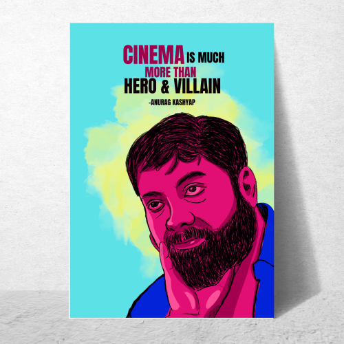 Anurag Kashyap Poster Frame Indian Filmmaker & Actor Quotes Framed Posters Canvas Paintings Artwork Photo Frames for Wall Decor Restraunt Cafe Bedroom Living Room Dining Hall Kitchen & Office walls Decoration, anurag kashyap poster, anurag kashyap movie poster, anurag kashyap posters, anurag kashyap pics, anurag kashyap photos, anurag kashyap painting posters, anurag kashyap poster design, anurag kashyap poster in hindi, anurag kashyap painting frame, Indian Filmmakers posters