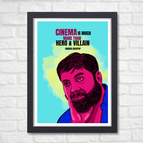 Anurag Kashyap Poster Frame Indian Filmmaker & Actor Quotes Framed Posters Canvas Paintings Artwork Photo Frames for Wall Decor Restraunt Cafe Bedroom Living Room Dining Hall Kitchen & Office walls Decoration, anurag kashyap poster, anurag kashyap movie poster, anurag kashyap posters, anurag kashyap pics, anurag kashyap photos, anurag kashyap painting posters, anurag kashyap poster design, anurag kashyap poster in hindi, anurag kashyap painting frame, Indian Filmmakers posters