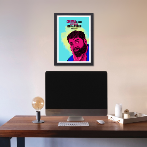 Anurag Kashyap Poster Frame Indian Filmmaker & Actor Quotes Framed Posters Canvas Paintings Artwork Photo Frames for Wall Decor Restraunt Cafe Bedroom Living Room Dining Hall Kitchen & Office walls Decoration, anurag kashyap poster, anurag kashyap movie poster, anurag kashyap posters, anurag kashyap pics, anurag kashyap photos, anurag kashyap painting posters, anurag kashyap poster design, anurag kashyap poster in hindi, anurag kashyap painting frame, Indian Filmmakers posters