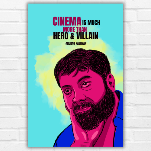 Anurag Kashyap Poster Frame Indian Filmmaker & Actor Quotes Framed Posters Canvas Paintings Artwork Photo Frames for Wall Decor Restraunt Cafe Bedroom Living Room Dining Hall Kitchen & Office walls Decoration, anurag kashyap poster, anurag kashyap movie poster, anurag kashyap posters, anurag kashyap pics, anurag kashyap photos, anurag kashyap painting posters, anurag kashyap poster design, anurag kashyap poster in hindi, anurag kashyap painting frame, Indian Filmmakers posters