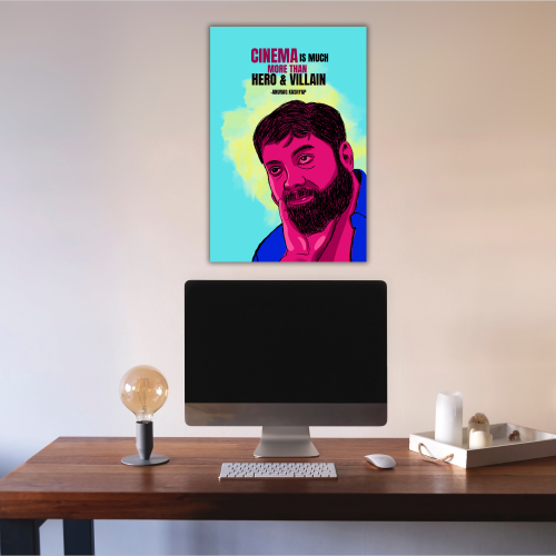 Anurag Kashyap Poster Frame Indian Filmmaker & Actor Quotes Framed Posters Canvas Paintings Artwork Photo Frames for Wall Decor Restraunt Cafe Bedroom Living Room Dining Hall Kitchen & Office walls Decoration, anurag kashyap poster, anurag kashyap movie poster, anurag kashyap posters, anurag kashyap pics, anurag kashyap photos, anurag kashyap painting posters, anurag kashyap poster design, anurag kashyap poster in hindi, anurag kashyap painting frame, Indian Filmmakers posters