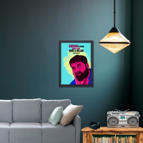 Anurag Kashyap Poster Frame Indian Filmmaker & Actor Quotes Framed Posters Canvas Paintings Artwork Photo Frames for Wall Decor Restraunt Cafe Bedroom Living Room Dining Hall Kitchen & Office walls Decoration, anurag kashyap poster, anurag kashyap movie poster, anurag kashyap posters, anurag kashyap pics, anurag kashyap photos, anurag kashyap painting posters, anurag kashyap poster design, anurag kashyap poster in hindi, anurag kashyap painting frame, Indian Filmmakers posters