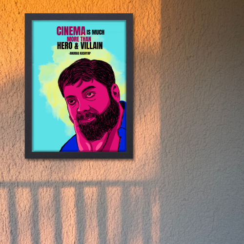 Anurag Kashyap Poster Frame Indian Filmmaker & Actor Quotes Framed Posters Canvas Paintings Artwork Photo Frames for Wall Decor Restraunt Cafe Bedroom Living Room Dining Hall Kitchen & Office walls Decoration, anurag kashyap poster, anurag kashyap movie poster, anurag kashyap posters, anurag kashyap pics, anurag kashyap photos, anurag kashyap painting posters, anurag kashyap poster design, anurag kashyap poster in hindi, anurag kashyap painting frame, Indian Filmmakers posters