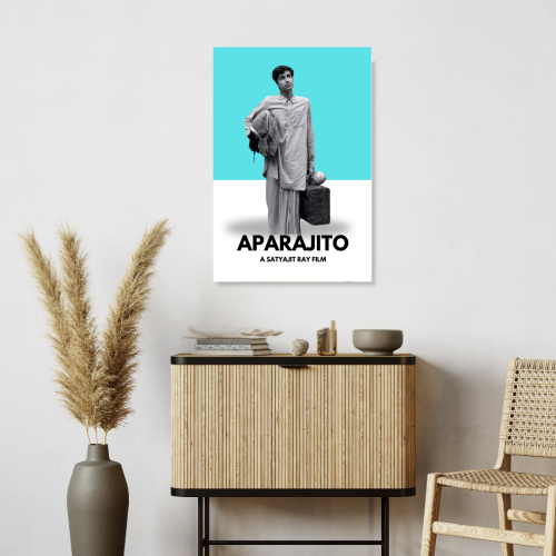 Aparajito Movie Poster Frame Satyajit Roy's Movies Artwork Framed Posters Bollywood Classic 1956 Canvas Painting Photo Frame For Wall Decor Bedroom Living Room Decoration Home Office walls Restraunt Cafe, Aparajito poster, Aparajito movie poster, Aparajito 1956 poster, Aparajito original poster, Aparajito film poster, Aparajito wall poster, Aparajito wall painting, Aparajito movie wall poster, Aparajito movie frame, Aparajito frame poster, Aparajito movie wall frame, Aparajito movie wall frame poster