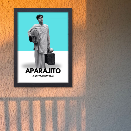 Aparajito Movie Poster Frame Satyajit Roy's Movies Artwork Framed Posters Bollywood Classic 1956 Canvas Painting Photo Frame For Wall Decor Bedroom Living Room Decoration Home Office walls Restraunt Cafe, Aparajito poster, Aparajito movie poster, Aparajito 1956 poster, Aparajito original poster, Aparajito film poster, Aparajito wall poster, Aparajito wall painting, Aparajito movie wall poster, Aparajito movie frame, Aparajito frame poster, Aparajito movie wall frame, Aparajito movie wall frame poster