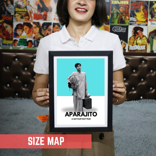 Aparajito Movie Poster Frame Satyajit Roy's Movies Artwork Framed Posters Bollywood Classic 1956 Canvas Painting Photo Frame For Wall Decor Bedroom Living Room Decoration Home Office walls Restraunt Cafe, Aparajito poster, Aparajito movie poster, Aparajito 1956 poster, Aparajito original poster, Aparajito film poster, Aparajito wall poster, Aparajito wall painting, Aparajito movie wall poster, Aparajito movie frame, Aparajito frame poster, Aparajito movie wall frame, Aparajito movie wall frame poster